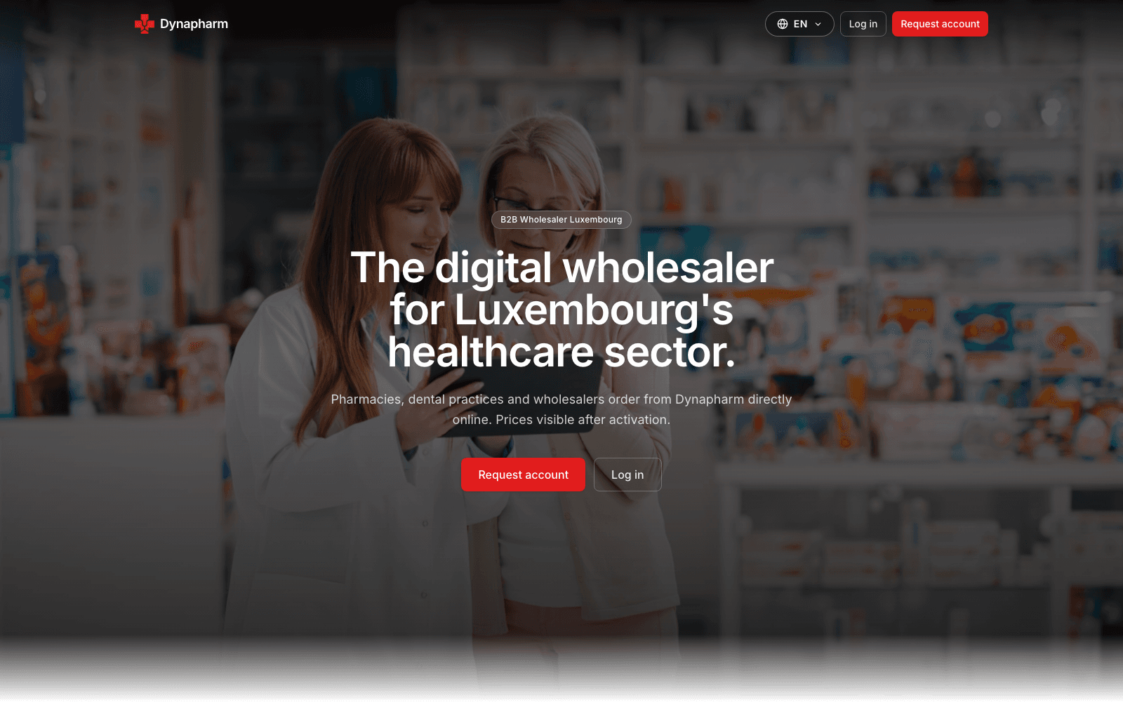 Dynapharm website screenshot