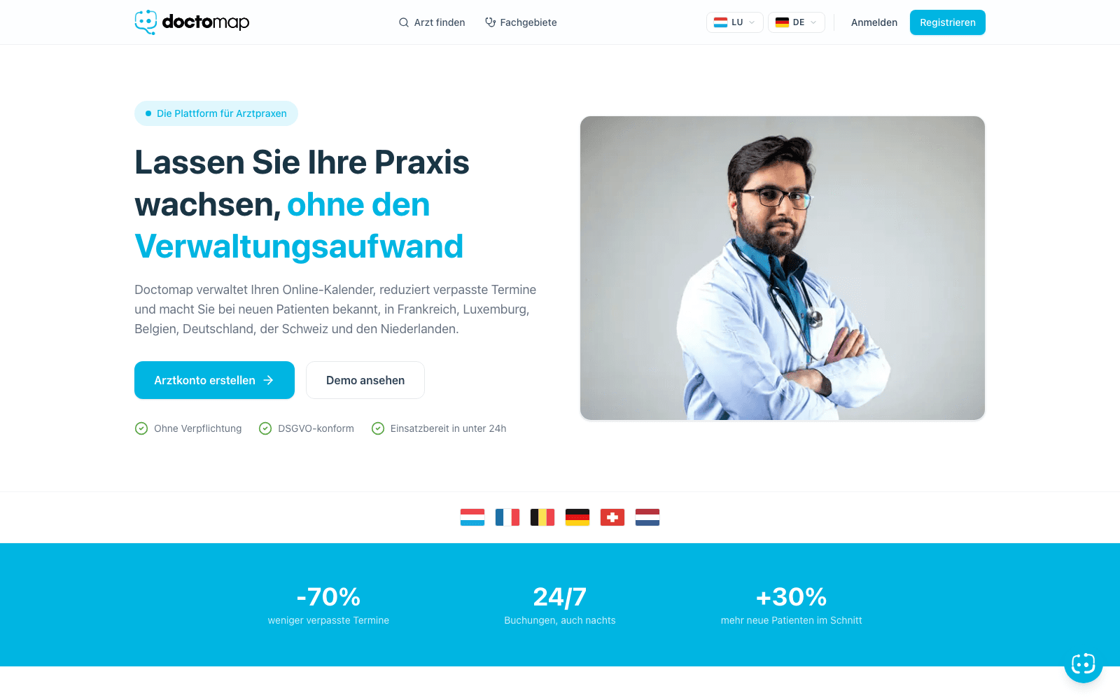 Doctomap page for doctors